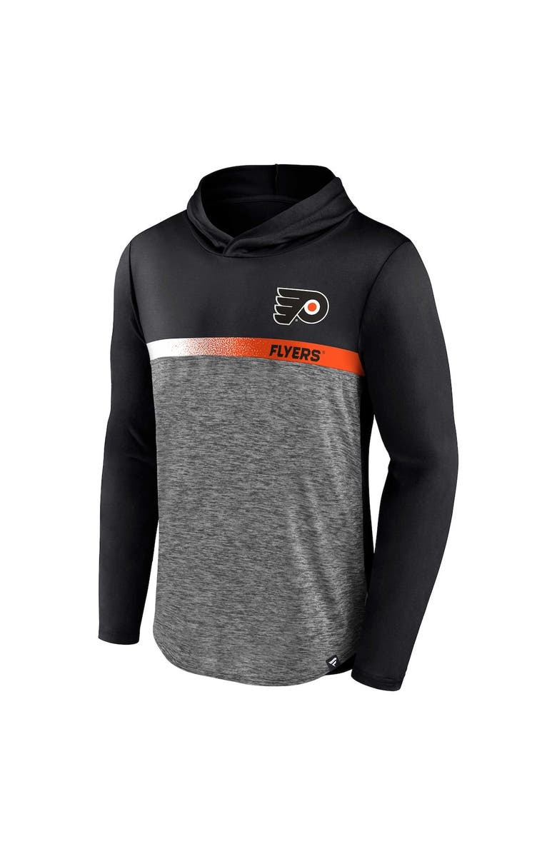 FANATICS Men's Fanatics Branded Black Philadelphia Flyers Podium Defender Pullover Hoodie, Alternate, color,