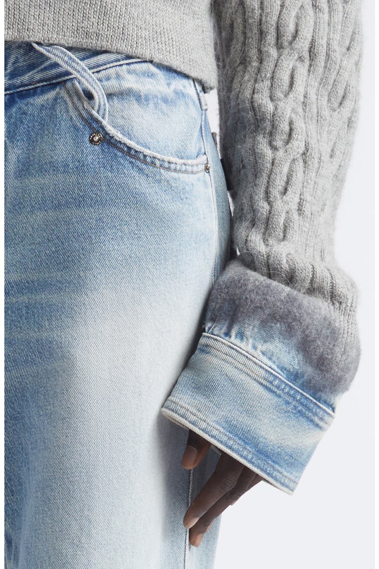Lisa Distressed Slim Straight Leg Jeans, Alternate, color, POLLOCK
