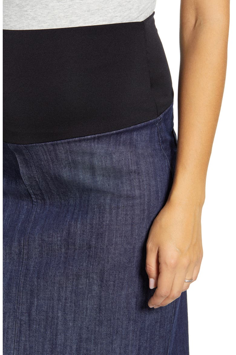 A-Line Maternity Skirt, Alternate, color, MED-INDIGO