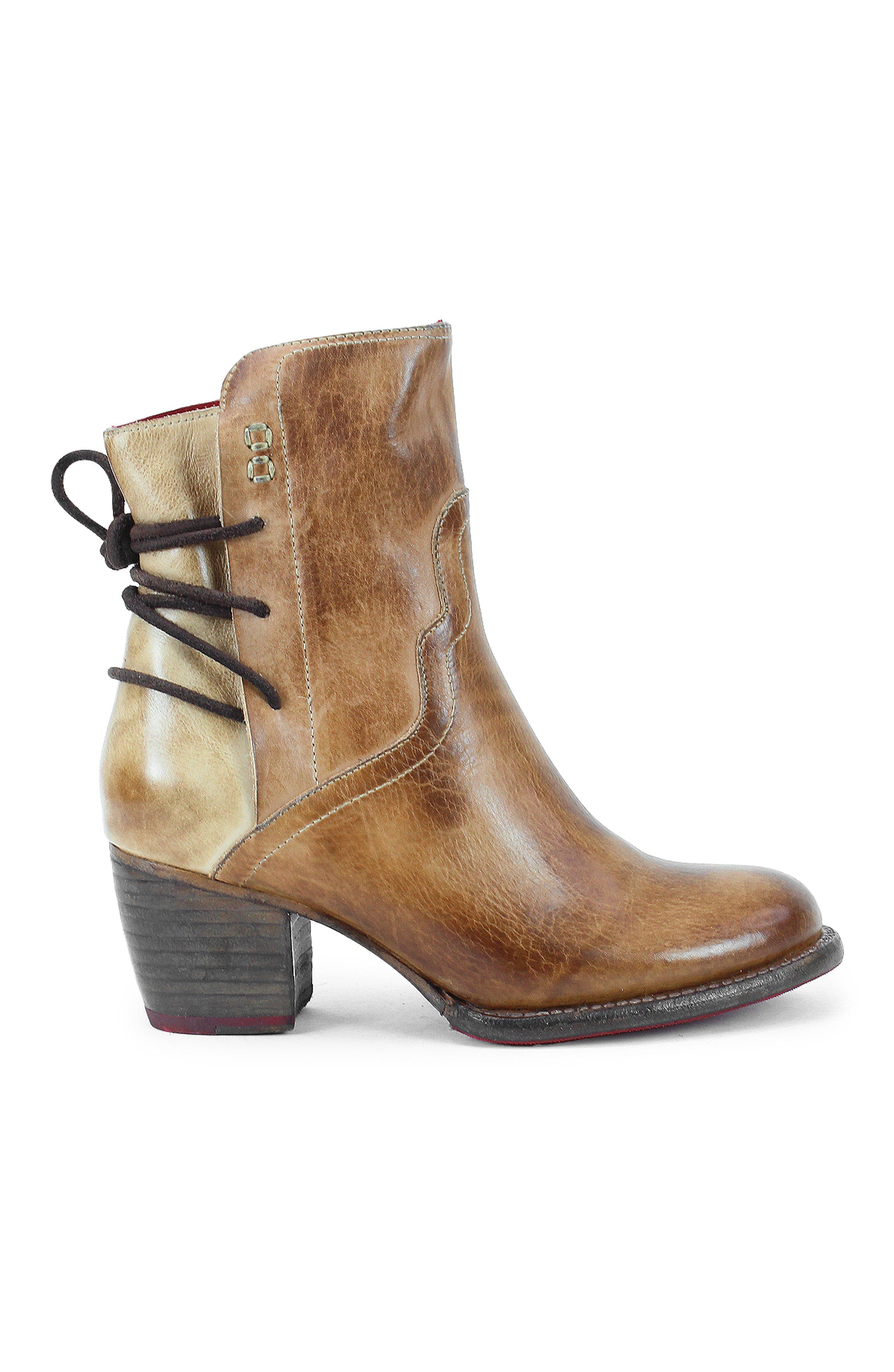 Bed Stu Cable Ankle Boot, Alternate, color, Tan Rustic Oats Suede