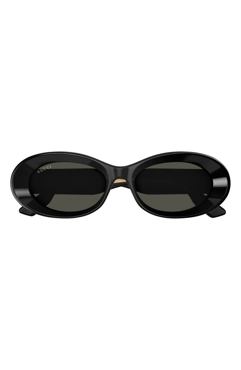 Gucci 54mm Oval Sunglasses, Main, color, 