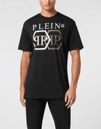 PHILIPP PLEIN T-Shirt Round Neck Ss Stones Hexagon Men