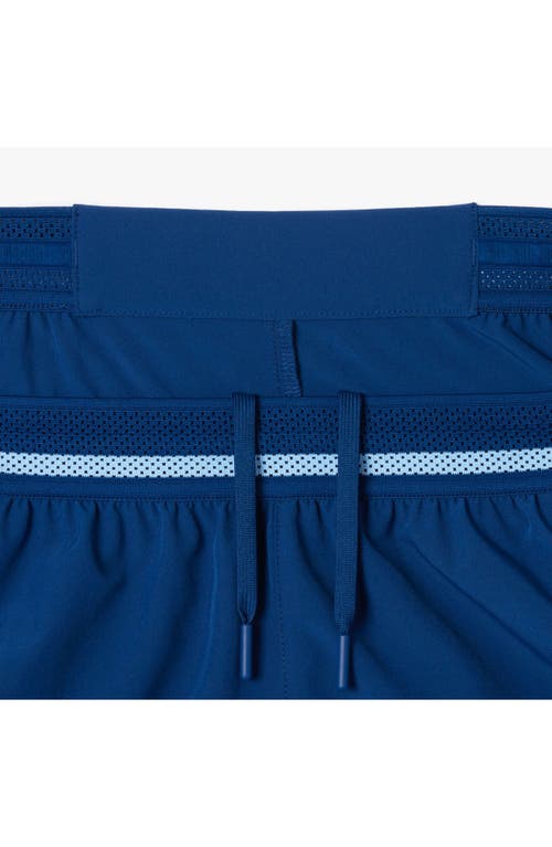 Lacoste Tech Shorts In Blue