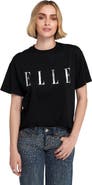 ELLE Collection Logo Foil Printed Tee Graphic T-Shirt