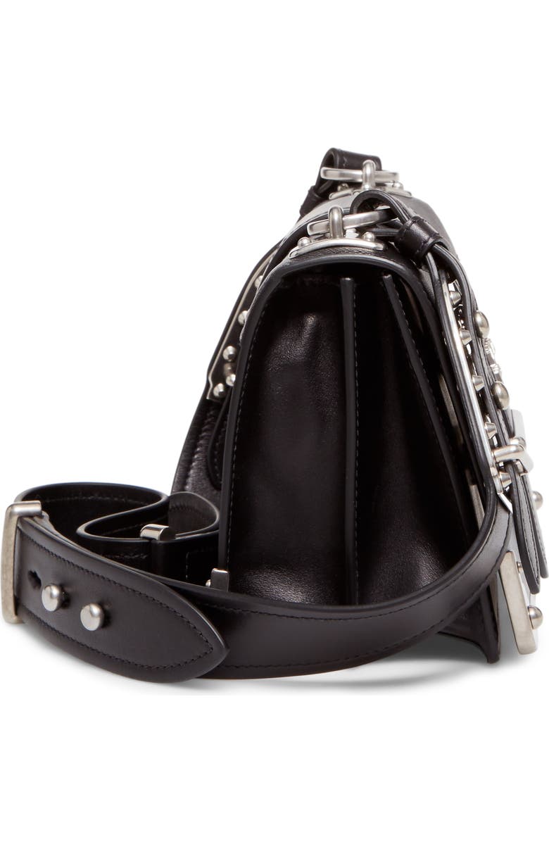 Prada Cahier City Calfskin & Saffiano Shoulder Bag, Alternate, color,