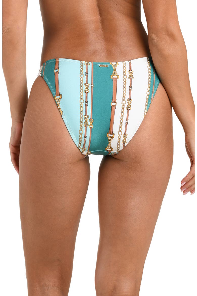 Jean Belt Stripe Bikini Bottoms, Alternate, color, SAGE BELT STRIPE PRINT