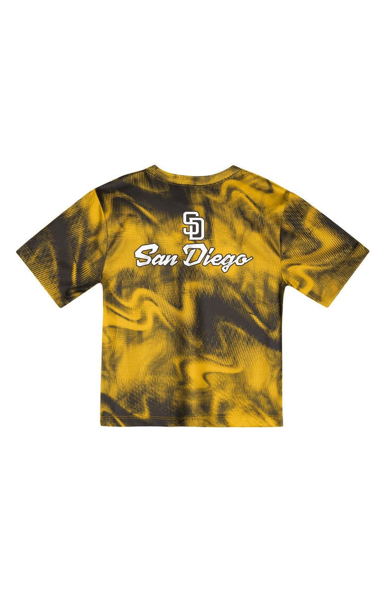 Outerstuff Toddler Gold/Brown San Diego Padres Pinch Hitter Infielder T-Shirt & Shorts Set, Alternate, color, Gold