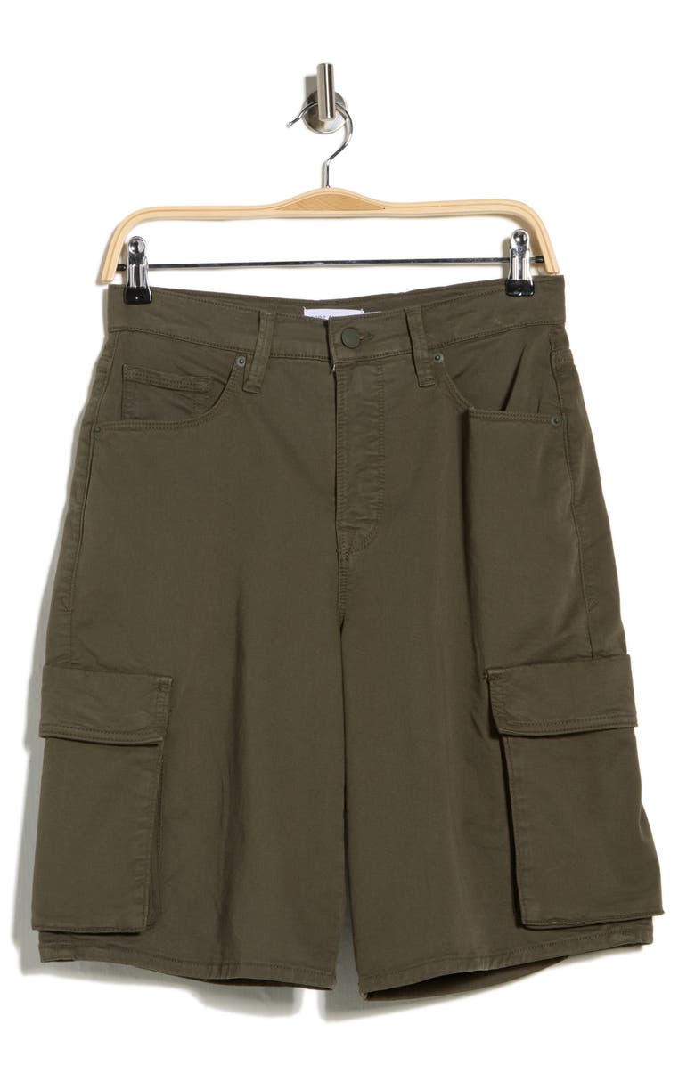 Good American Twill Cargo Shorts, Main, color, Fatigue001