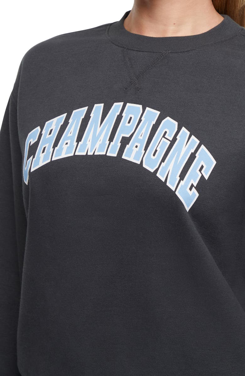 Wildfox Charlie Graphic Sweatshirt, Alternate, color, Pirate Black