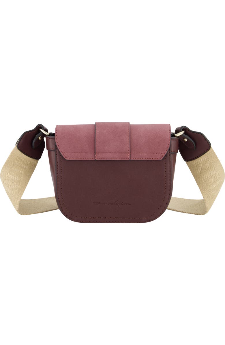 True Religion Mini Flap Suede Crossbody, Alternate, color,