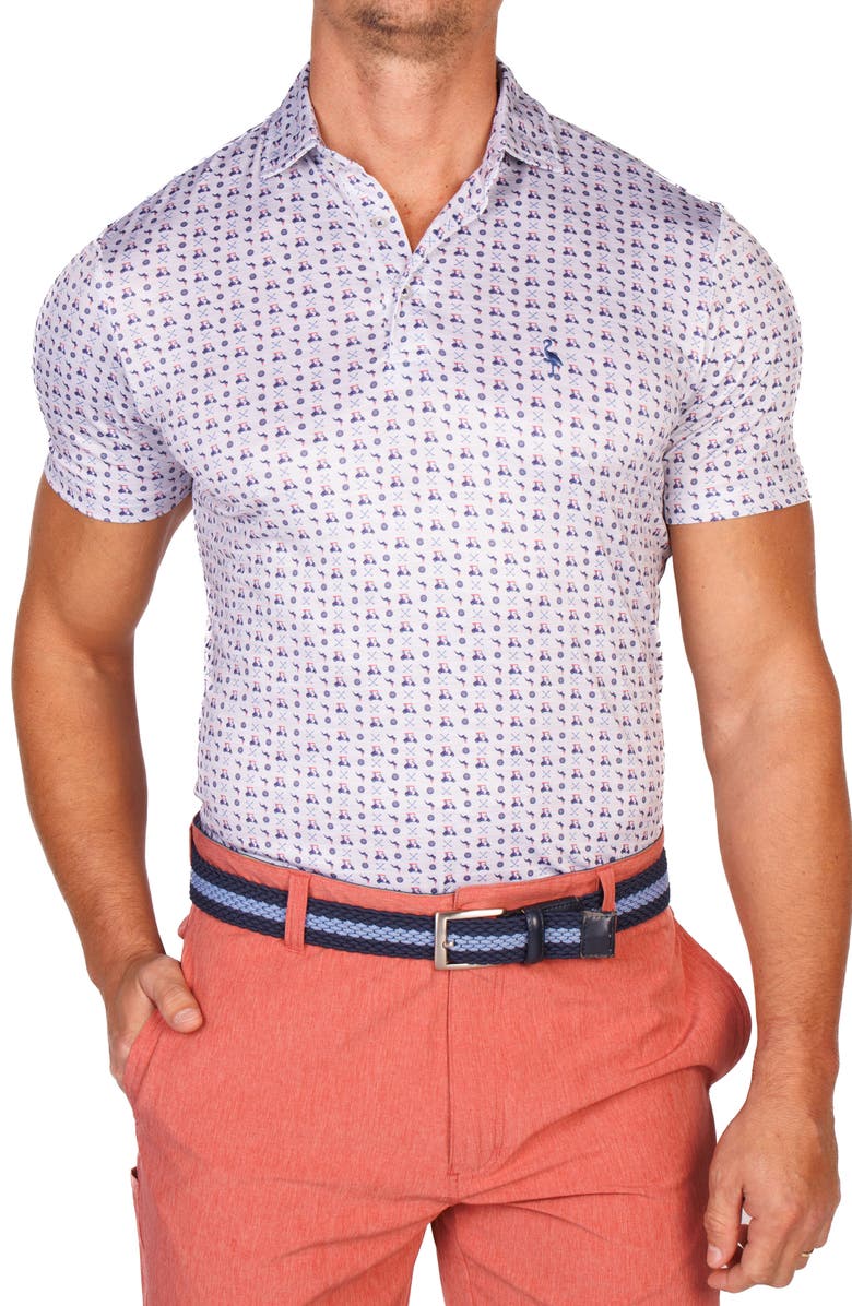 TailorByrd Golf Carts Performance Golf Polo, Alternate, color, Light Grey