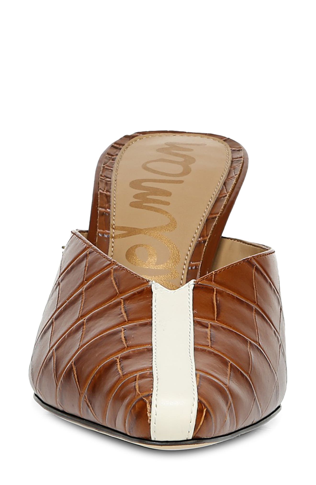 Tev Mule, Alternate, color, BROWN/ IVORY LEATHER