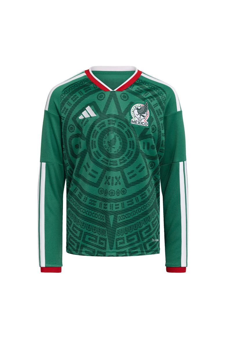 Youth adidas  Green Mexico National Team FIFA x World Cup 2026 Home Replica Long-Sleeve Jersey, Alternate, color, Green