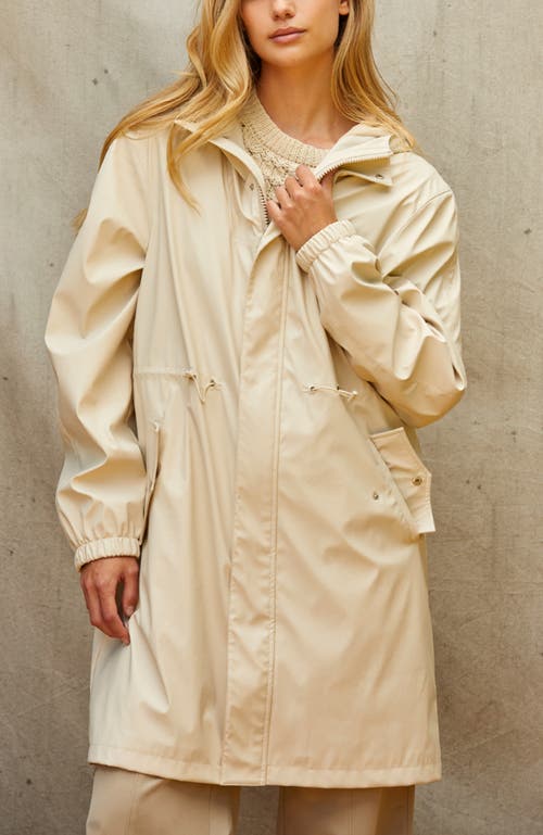 Crescent Rain Coat Jacket In Cream