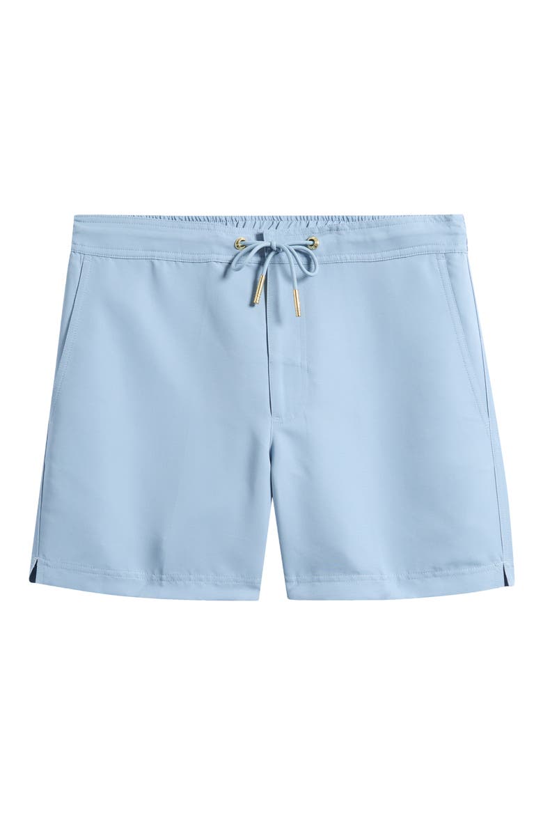 Oceano Drawstring Swim Trunks, Alternate, color, POWDER BLUE- 07