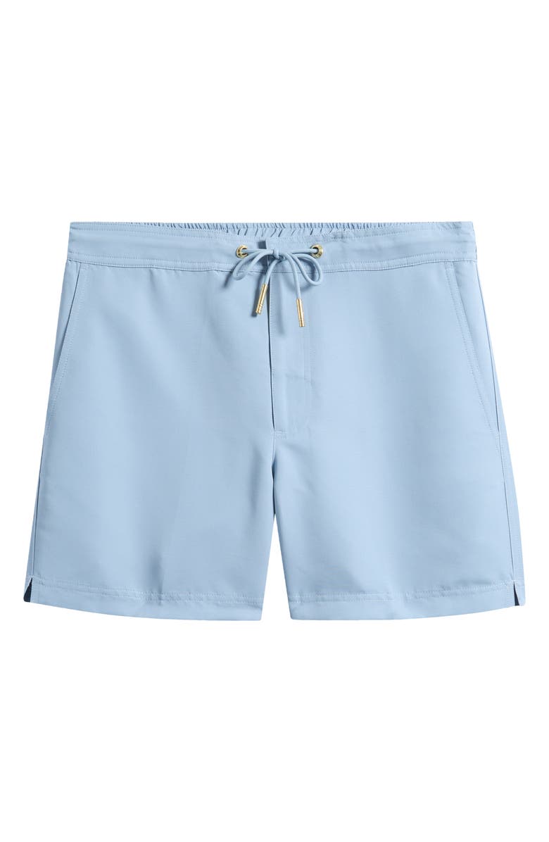 CHÉ Oceano Drawstring Swim Trunks, Main, color, Powder Blue- 07