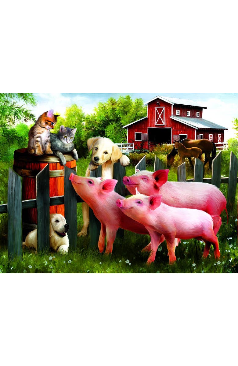 Sunsout Making New Friends 300 piece Jigsaw Puzzle for Adults, Alternate, color, Multicolor