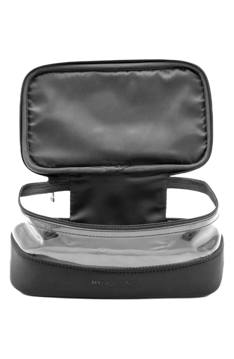 MYTAGALONGS Medium Clear Train Zip Case, Alternate, color, Black