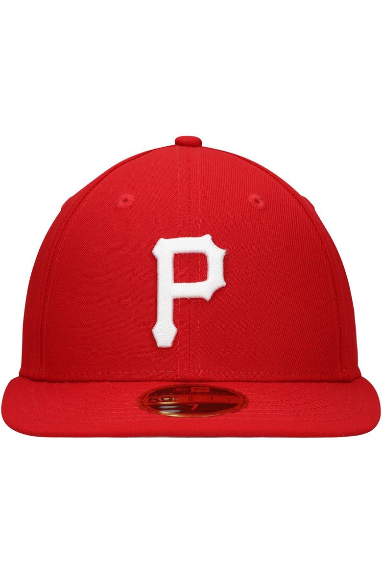 Men's New Era Scarlet Pittsburgh Pirates Low Profile 59FIFTY Fitted Hat, Alternate, color, Scarlet