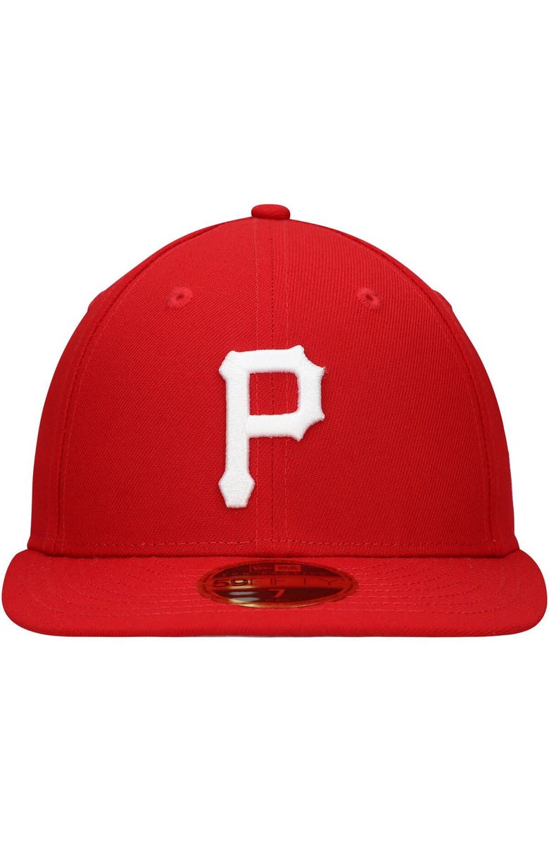 New Era Men's New Era Scarlet Pittsburgh Pirates Low Profile 59FIFTY Fitted Hat, Alternate, color, Scarlet