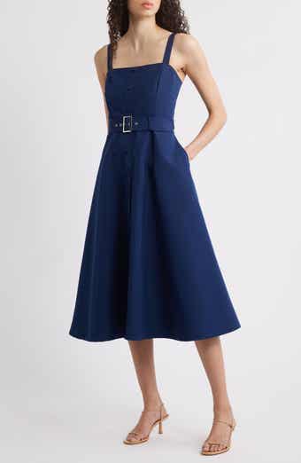 Julia Jordan Belted Fit & Flare Sundress