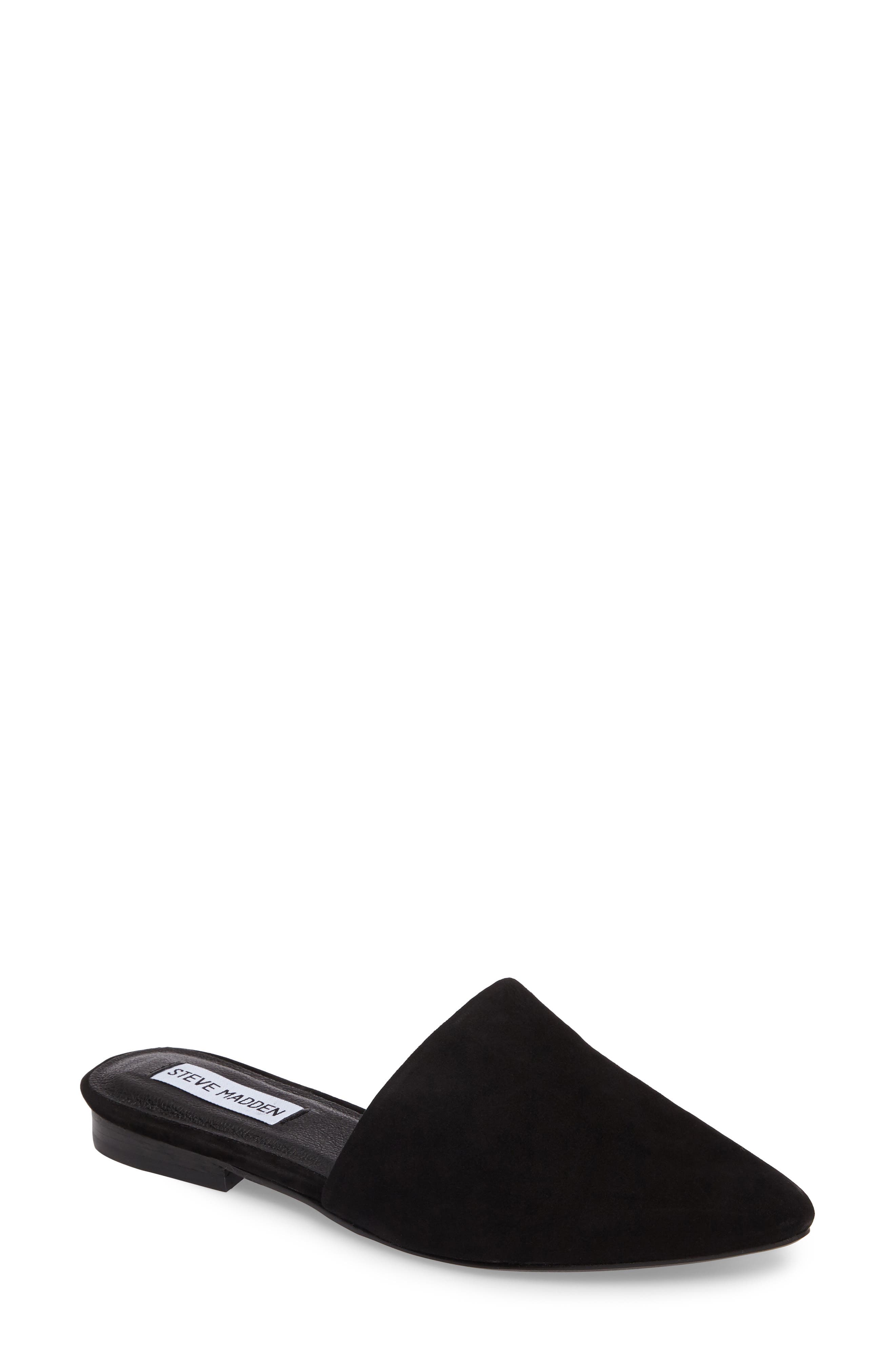 Trace Mule, Main, color, BLACK SUEDE