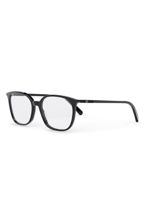 Dior Mini Cd O S4i 54mm Square Optical Glasses In Black
