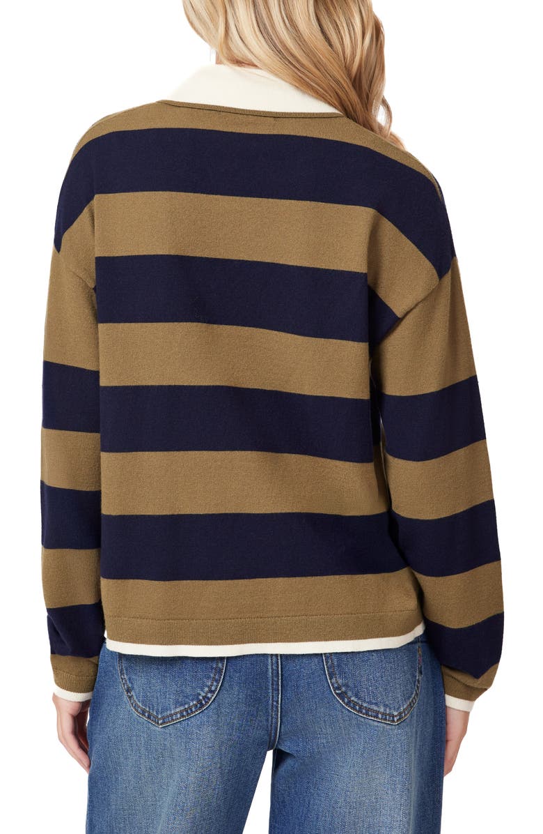 Scotch & Soda Stripe Polo Sweater, Alternate, color,