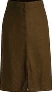 Universal Standard Wooster Linen Blend Pencil Skirt