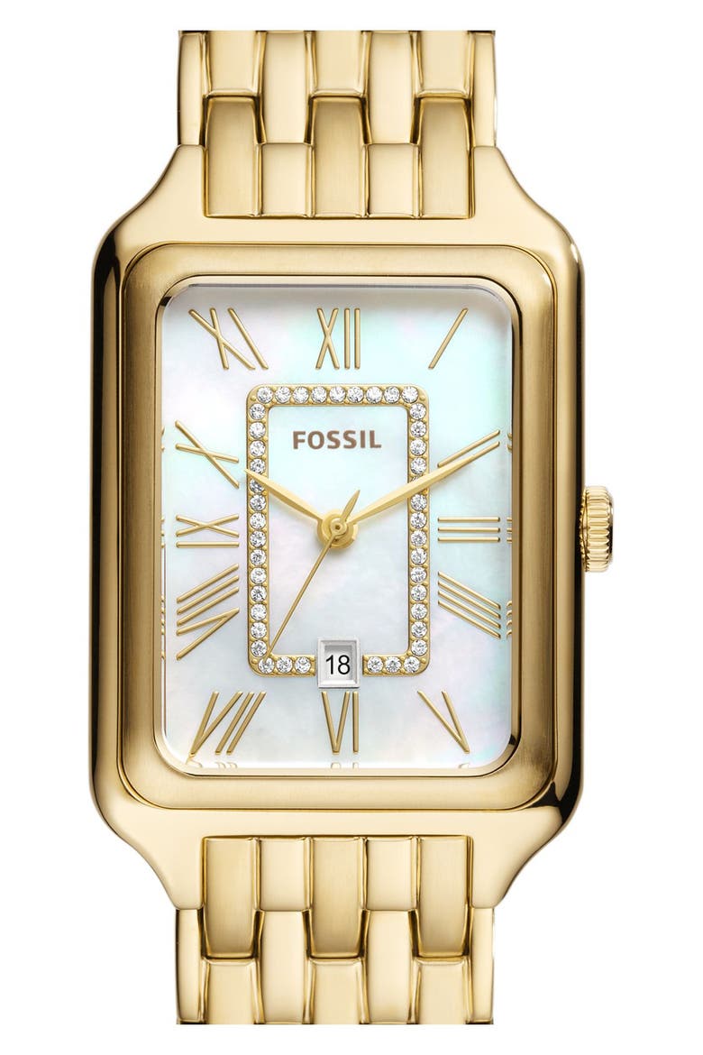 Raquel Bracelet Watch, 26mm, Alternate, color, GOLD