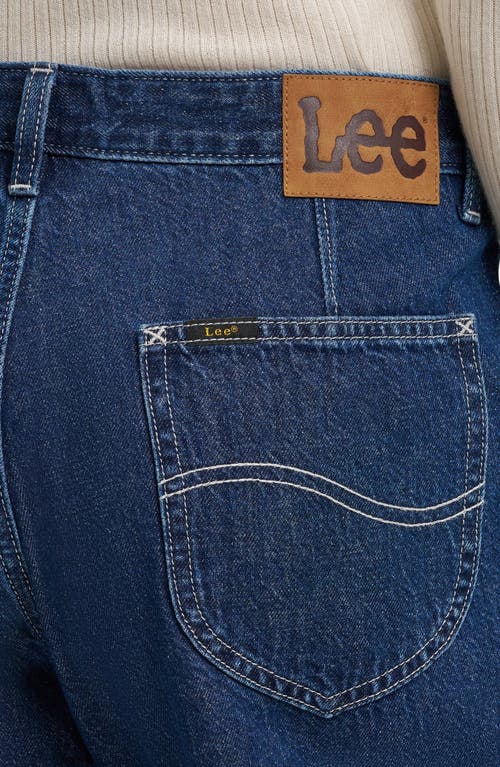 Lee Patch Pocket Slouchy Cotton & Linen Jeans In Blue