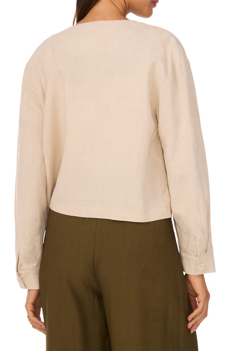 Vince Camuto Collarless Crop Jacket, Alternate, color,