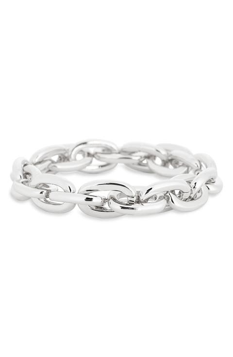 Oval Link Stretch Bracelet