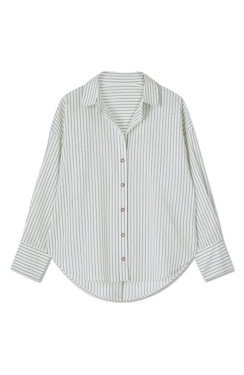 Lk Bennett Bextor Stripe Shirt In Cream