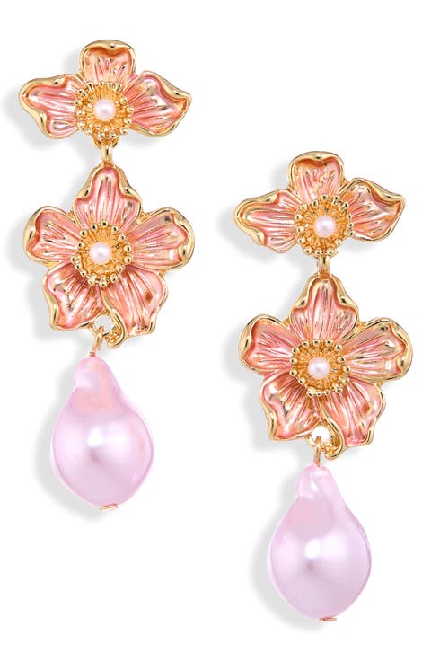 Flower Drop Earrings