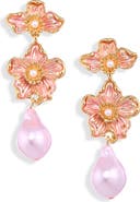 Cara Flower Drop Earrings