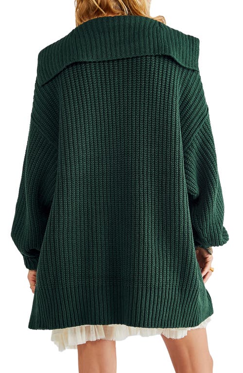 Free People Swim Too Deep Cardigan In Green