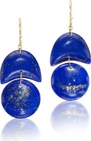 Ten Thousand Things Lapis Tiny Arp Drop Earrings