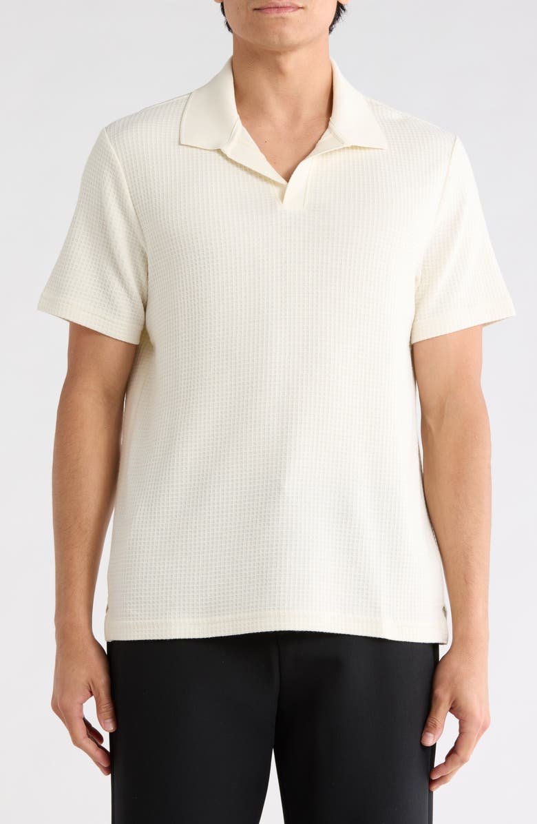 Bonobos Johnny Collar Waffle Knit Polo, Main, color, Light Beige