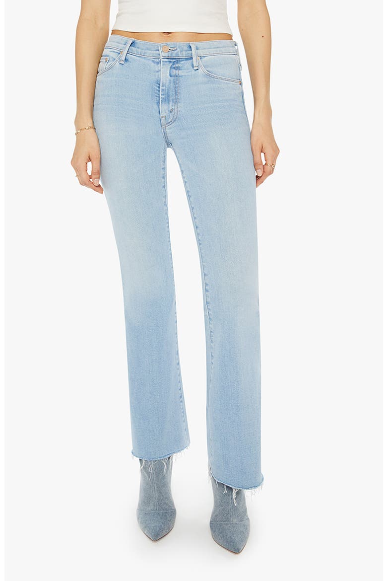 Frayed Flare Jeans, Main, color, MOOD RING