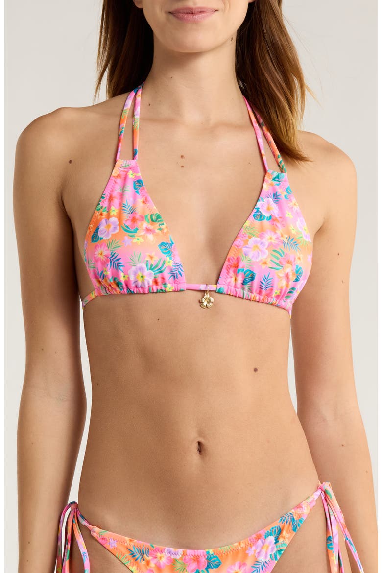 Halter Bikini Top, Main, color, SUMMER GLOW