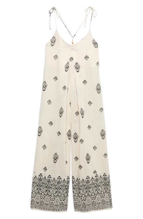 Print Cotton Jumpsuit