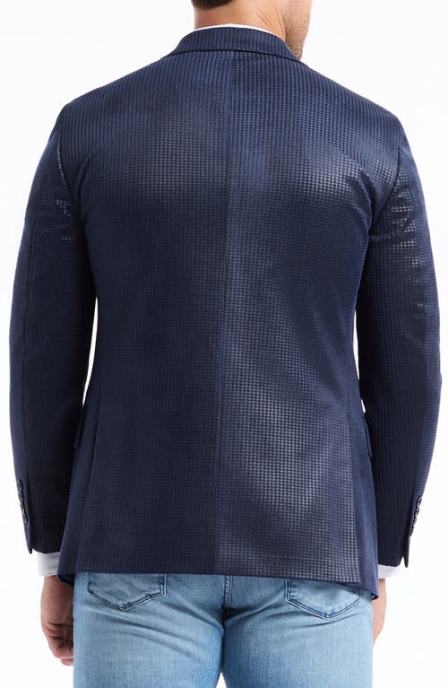 Robert Graham Colden Navy Velvet Houndstooth Sport Coat In Blue