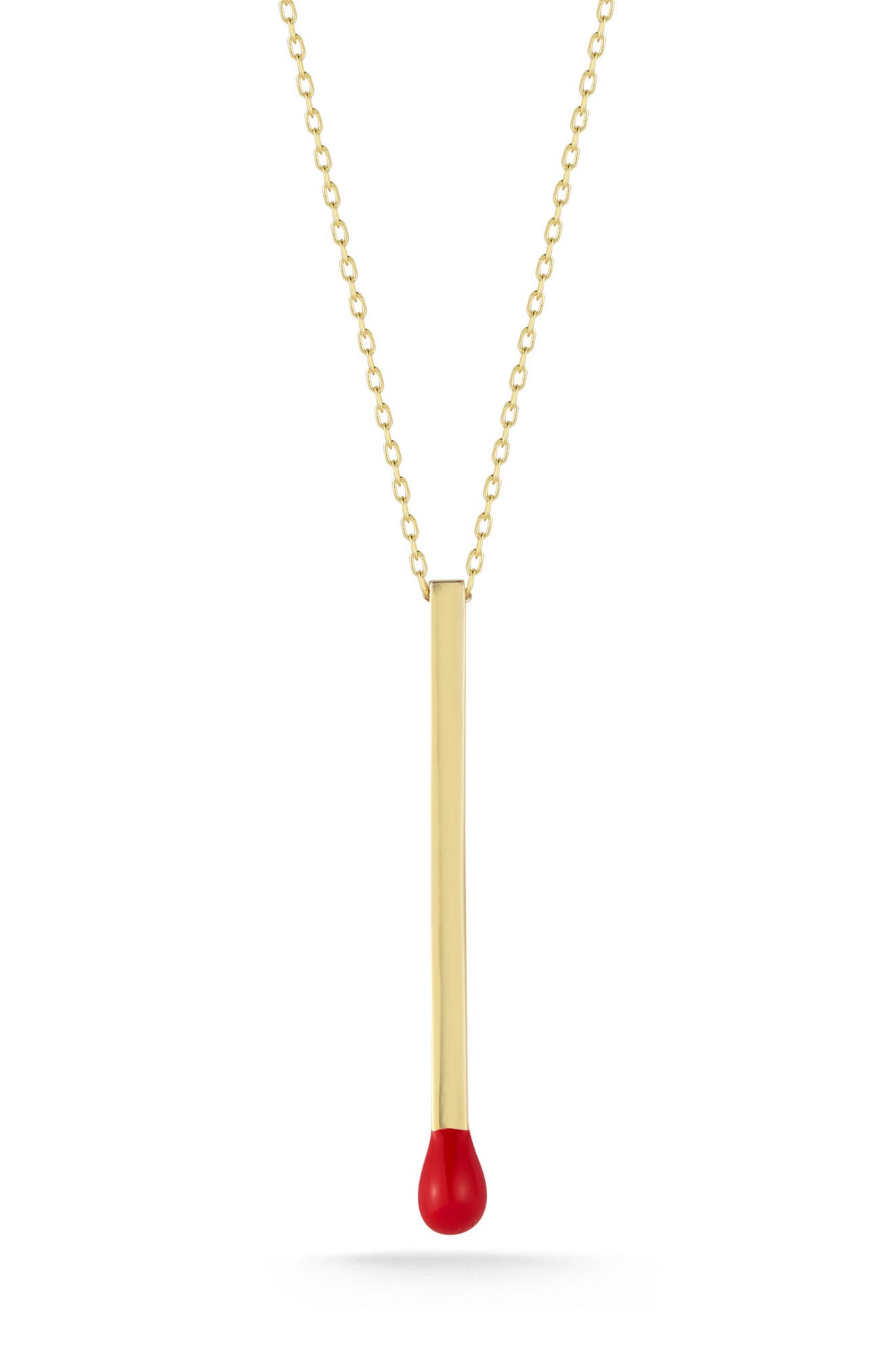 SPHERA MILANO 14K Gold Plated Sterling Silver Match Pendant Necklace