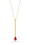 14K Gold Plated Sterling Silver Match Pendant Necklace