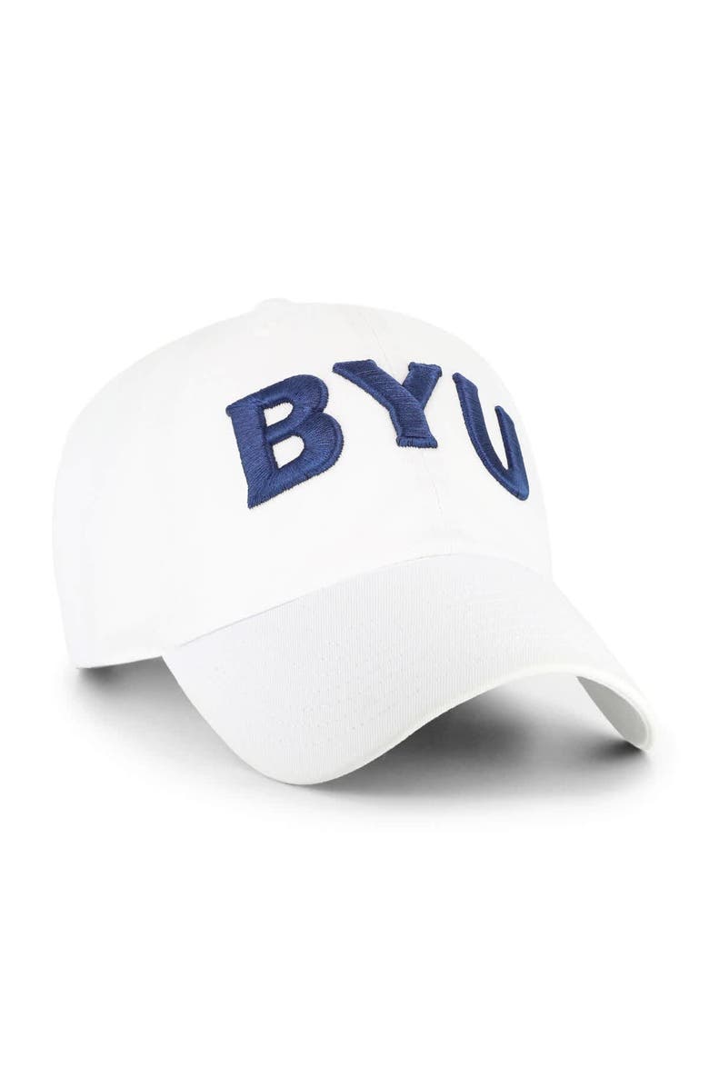 '47 Men's '47 White BYU Cougars Clean Up Adjustable Hat, Alternate, color, White