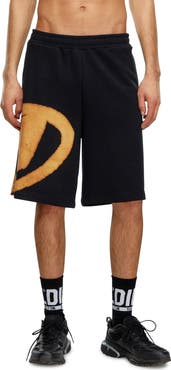 DIESEL® P-Crow-Bleach Sweat Shorts
