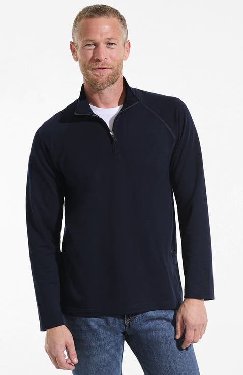 Long Sleeve Raglan Hybrid Quarter Zip