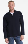 Lands' End Long Sleeve Raglan Hybrid Quarter Zip