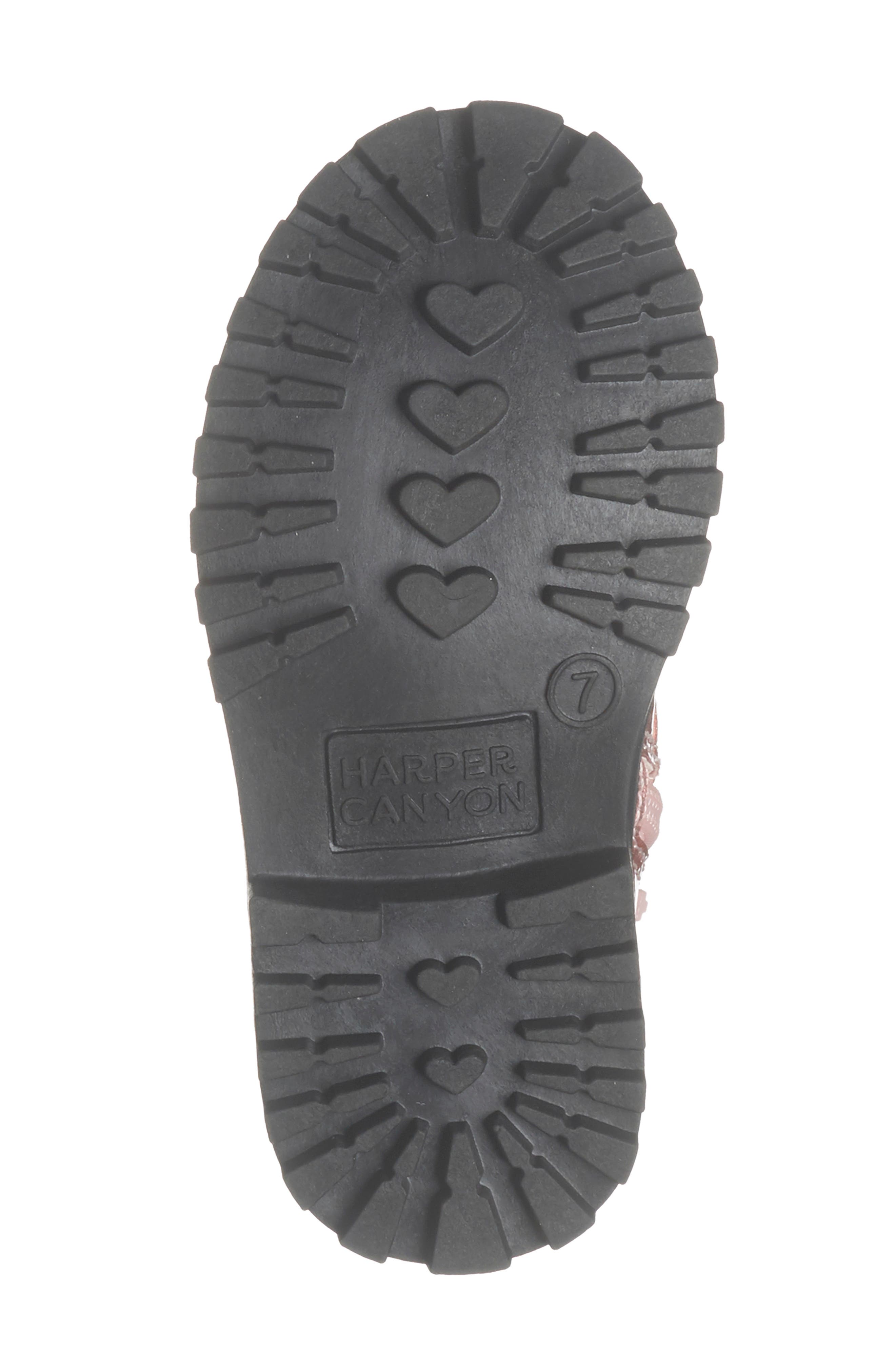 Kids' Bree Glitter Combat Boot, Alternate, color, PINK GLITTER